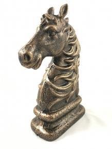 Mooi beeld van een paard, brons-look, van gietijzer-kado - 5