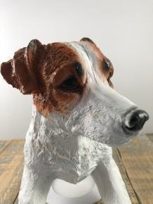 Mooi beeld van een Jack Russel, typisch speels beeld,kado - 5