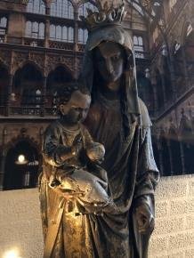 Moeder Maria , Mother Mary met Kindje Jezus, XL beeld - 5