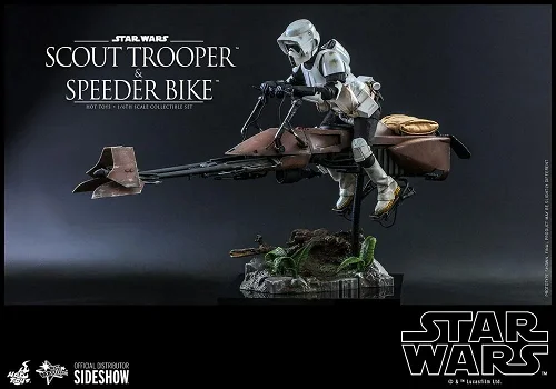 Hot Toys Star Wars ROTJ Scout Trooper and Speeder Bike MMS612 - 2