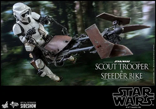Hot Toys Star Wars ROTJ Scout Trooper and Speeder Bike MMS612 - 3