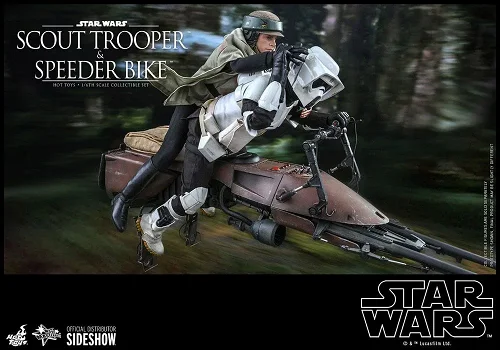 Hot Toys Star Wars ROTJ Scout Trooper and Speeder Bike MMS612 - 4