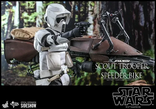 Hot Toys Star Wars ROTJ Scout Trooper and Speeder Bike MMS612 - 5