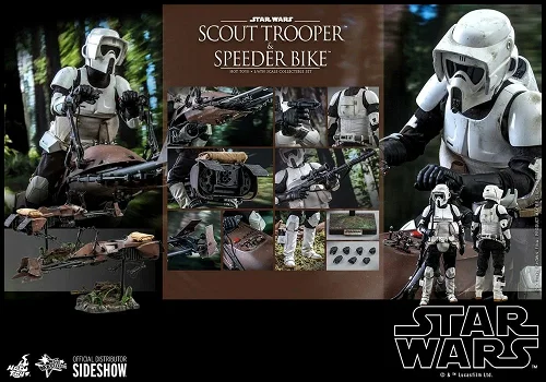 Hot Toys Star Wars ROTJ Scout Trooper and Speeder Bike MMS612 - 6