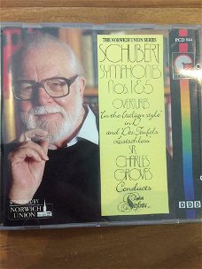 Sir Charles Groves  –  Schubert: Symphonies Nos. 1 & 5  (CD) Nieuw