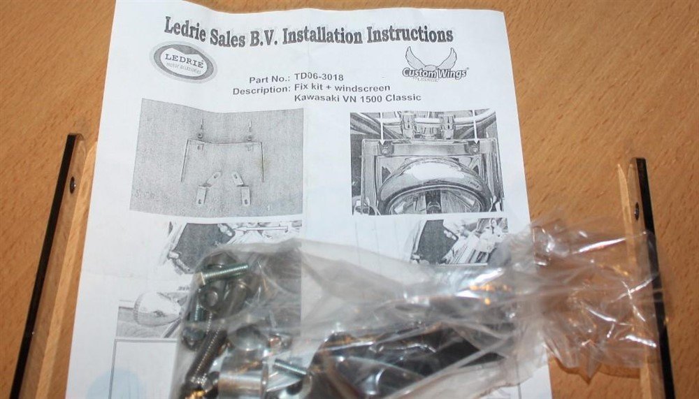 Bevestings kit windscherm Kawasaki VN1500 Classic - nr. 1