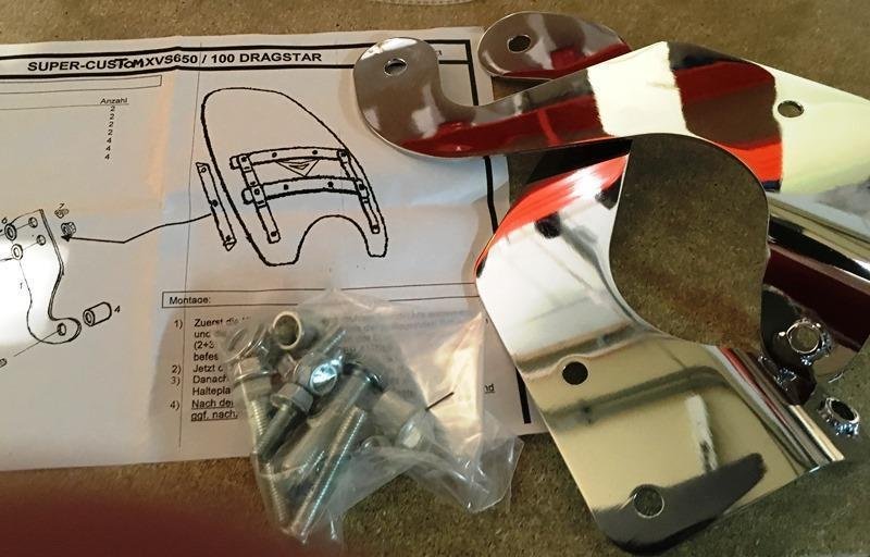 Bevestings kit windscherm Yamaha XVS1100 - Afbeelding 2