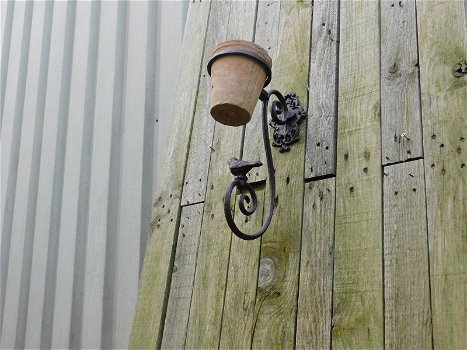 Bloempothouder voor aan de muur, sierlijke tuin deco-kado - 6