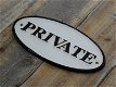 Bordje- PRIVATE - voor op de deur - kado -prive - 1 - Thumbnail