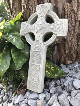 Keltisch kruis, grafdecoratie, stenen kruis antiek - graf - 3