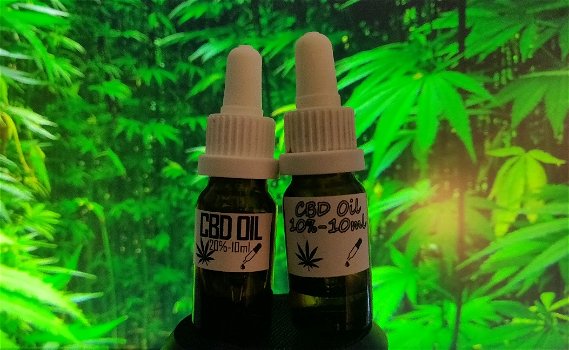 CBD olie 10ml-10% & CBD olie 10ml-20% (van 99%pure CBD isolaat) - 0