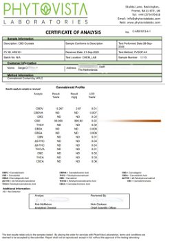 CBD olie 10ml-10% & CBD olie 10ml-20% (van 99%pure CBD isolaat) - 1