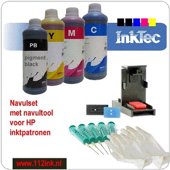 Inkt navulsets voor HP inktpatronen - 0