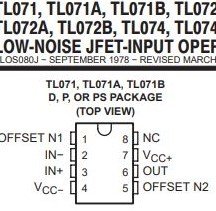 OP-AMP uA741, TL071 en TL074 (DIL 8 / DIL14 uitv.) - 3