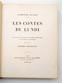 [Reliure] Les Contes du Lundi 1928 Daudet 1/80 ex 2 Suites - 2