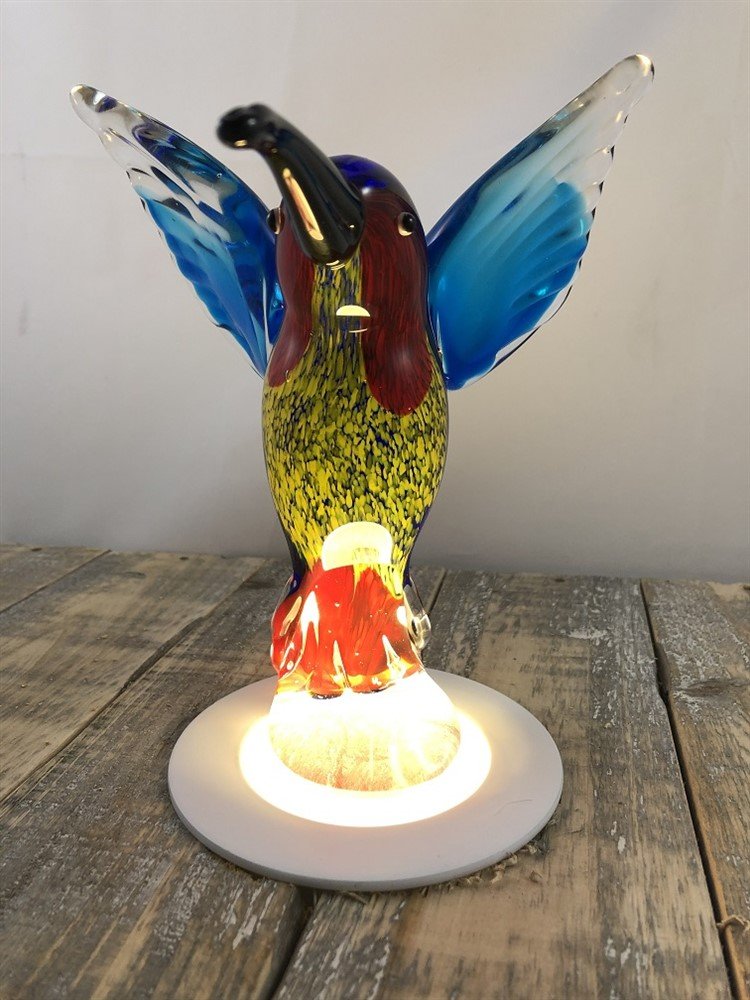 IJsvogel geheel glas, prachtig.-vogel-glas-kado - Afbeelding 6