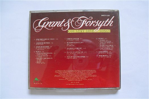 Grant & Forsyth - Country Love Songs - 1