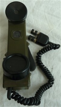Veld Telefoon / Field Telephone Set, type: TA-1/PT, US Army, met container, jaren'60/'70.(Nr.8) - 1