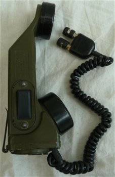 Veld Telefoon / Field Telephone Set, type: TA-1/PT, US Army, met container, jaren'60/'70.(Nr.8) - 2