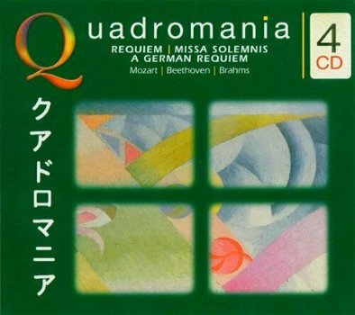 Quadromania – Mozart: Requiem K. 626; Faure: Requiem Op.48; Brahms: German Requiem (4 CD) Nieuw - 0