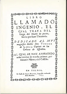 Libro Llamado Ingenio …,  Timoneda 1635, transcriptie