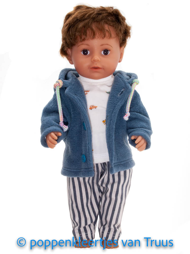 Baby Born 43 cm Jongens jasje jeansblauw - Afbeelding 3