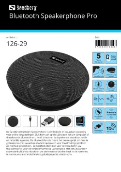 Bluetooth Speakerphone Pro oplossing online vergaderingen
