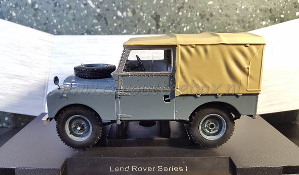 Land Rover Series 1 1957 grijs 1:18 Modelcar group - 0