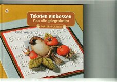 Alma Westerhof  -  – Papier Plezier – Teksten Embossen Voor Alle Gelegenheden (Hardcover/Gebonden