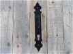 Deurgreep met sleutelgat, zwart gepoedercoat- hendel - 1 - Thumbnail