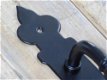 Deurgreep met sleutelgat, zwart gepoedercoat- hendel - 3 - Thumbnail
