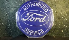 Retro metalen reclame bord Ford Service