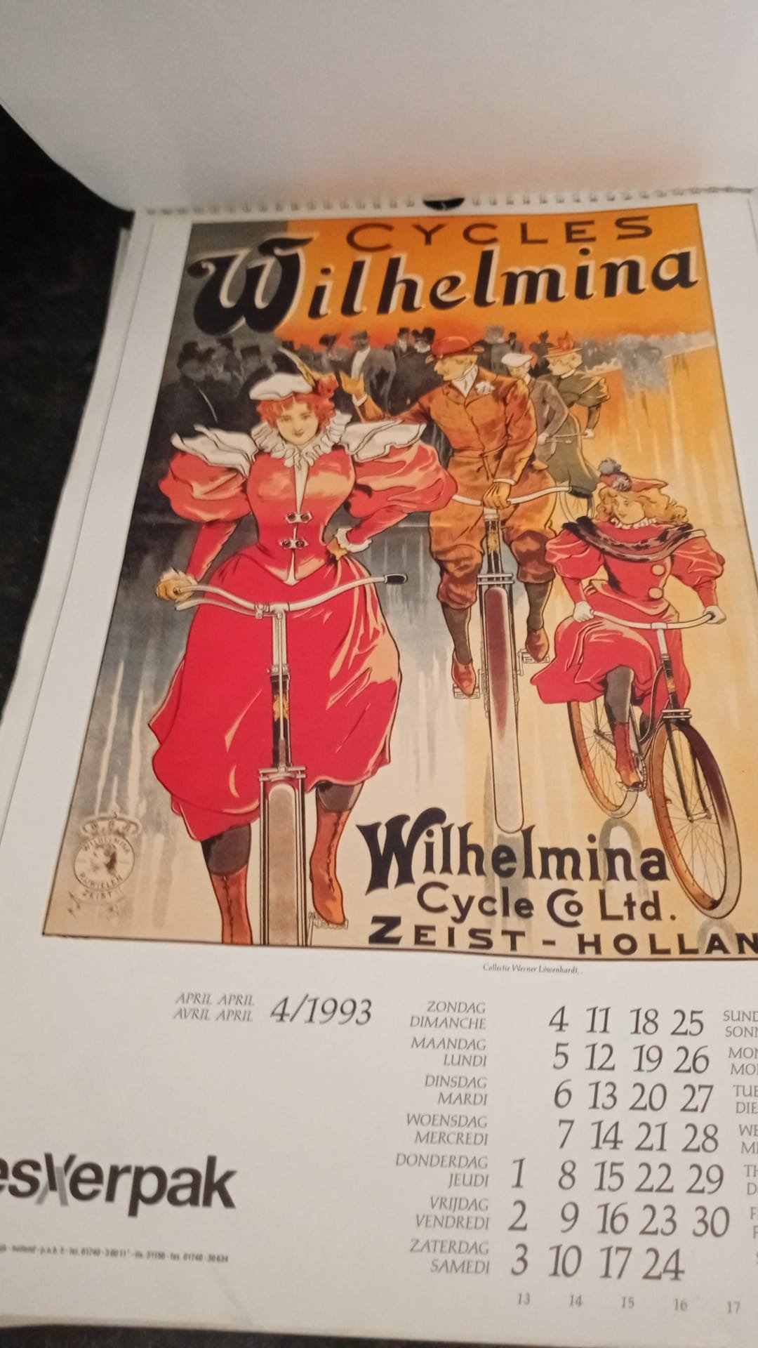 Holland posters 1993 (kalender) - Afbeelding 3