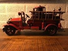 metalen schaalmodel brandweerwagen , brandweerauto - 0