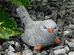 Fraai sculptuur van een vogeltje, stenen dierfiguur - mus - 4 - Thumbnail