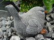 Fraai sculptuur van een vogeltje, stenen dierfiguur - mus - 5 - Thumbnail