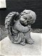 Knielende engel, engel figuur, fraai stenen beeld - kado - 0 - Thumbnail