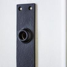 Lange deurplaat - Cavo - zwart,slotgat voor voordeuren - 1