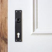 Lange deurplaat - Cavo - zwart,slotgat voor voordeuren - 3