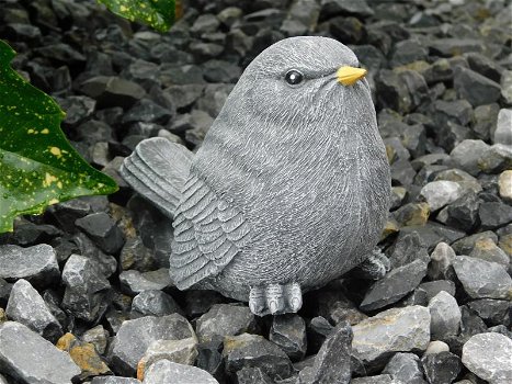 Mooi dierenfiguur van een klein vogeltje, steen - kado - mus - 0