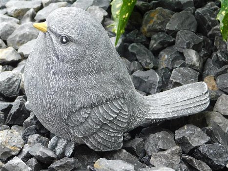 Mooi dierenfiguur van een klein vogeltje, steen - kado - mus - 1