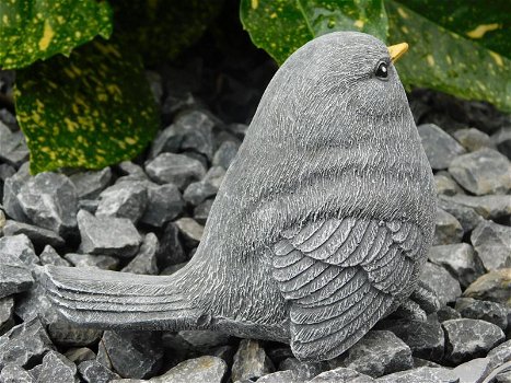 Mooi dierenfiguur van een klein vogeltje, steen - kado - mus - 4