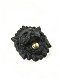 Mooie deurbel in de vorm van een leeuwenkop, mat zwart - 3 - Thumbnail