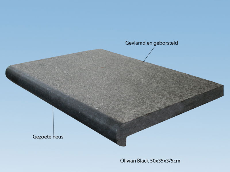 zwembadboord Panda Black G684 Basalt 50x35x3/5 cm - nr. 1
