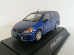 1:43 Ebbro 43163 Honda Stream IS metallic blue