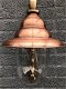 Nostalgische wandlamp, tuinlamp, geheel messing gepatineerd, koper - 2 - Thumbnail