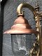Nostalgische wandlamp, tuinlamp, geheel messing gepatineerd, koper - 7 - Thumbnail