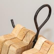 Plankhouder -6 kleine houten planken-dienbladen-kaaspankl - 1
