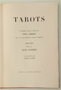 Tarots 1973 Yves Jobert (ill) Pothier & Faivre - 1 VAN 9 EX. - 2