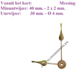 = Wijzers Franse pendule =45507
